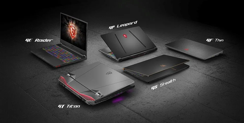 سری‌های مختلف لپ تاپ MSI
