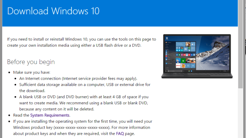 ابزار Windows 10 Media Creation Tool را برای هزینه نصب ویندوز دانلود کنید