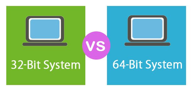 تفاوت ویندوز های 32 و 64 بیت