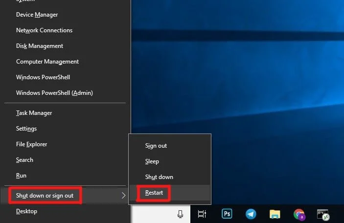ری استارت کردن لپ تاپ دل