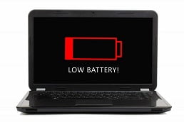 خالی شدن باتری لپ تاپ