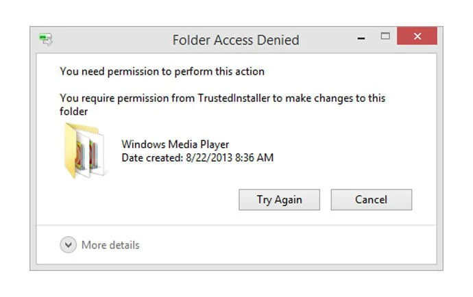 رفع ارور access-denied