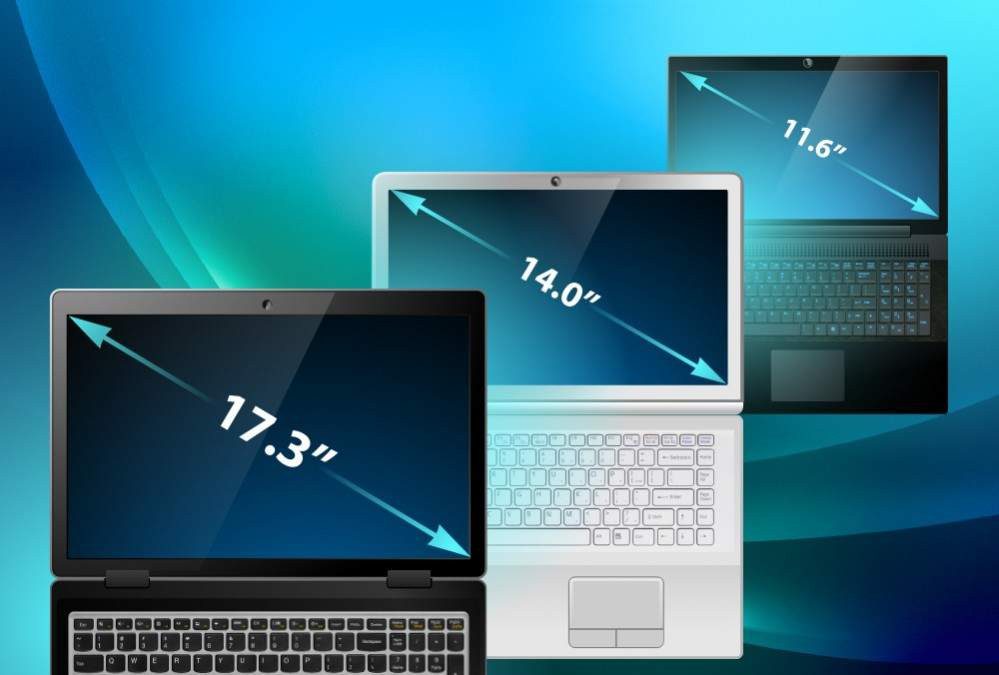 اندازه وضوح صفحه نمایش لپ تاپ