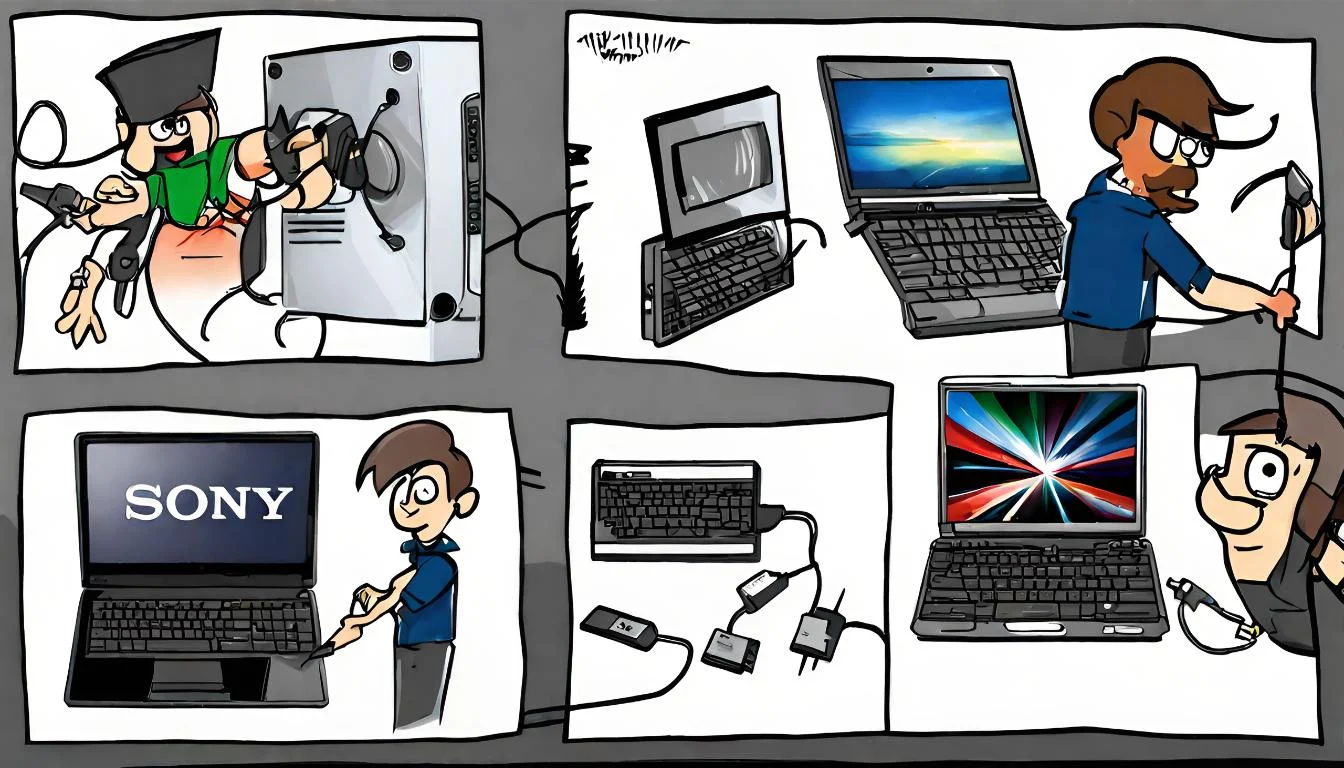 نحوه تعمیر فن لپ تاپ سونی