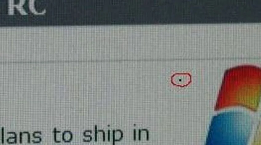 پیکسل های مرده صفحه نمایش