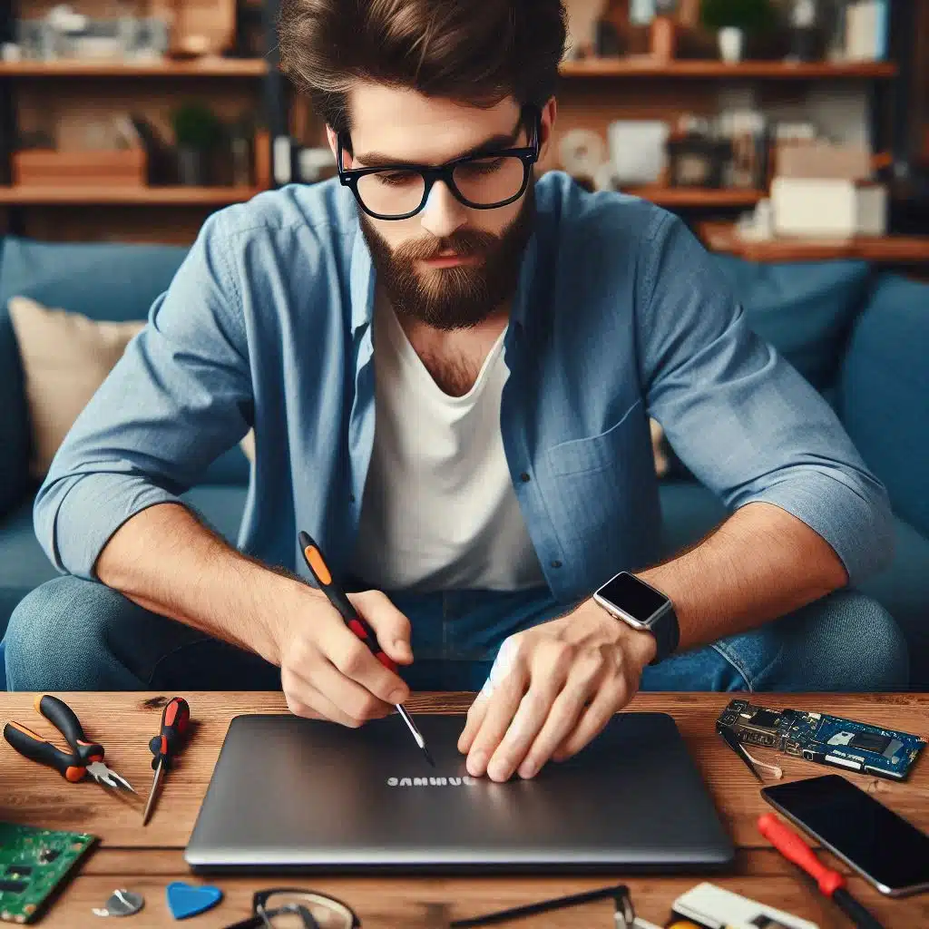 هزینه تعویض و تعمیر باتری لپ تاپ samsung