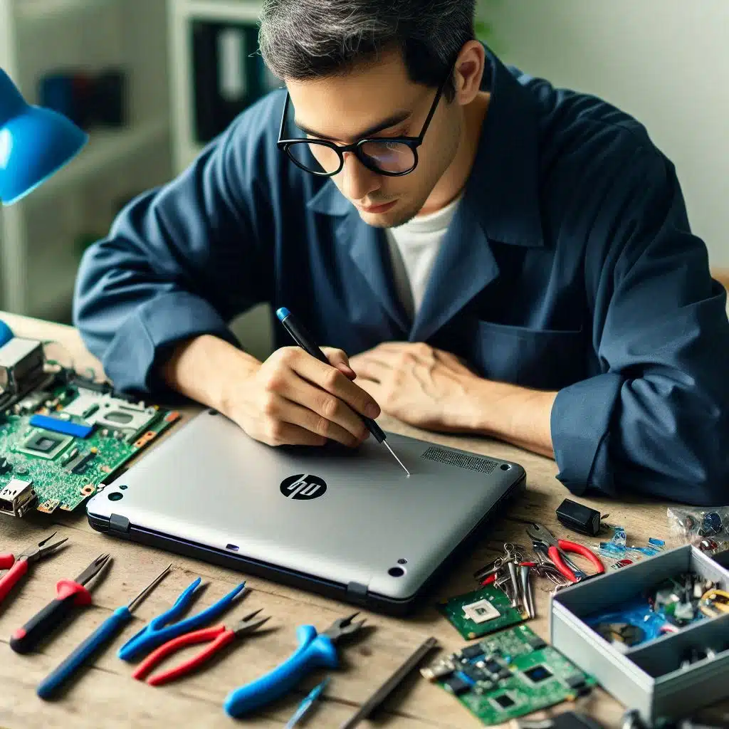 هزینه تعمیر و تعویض باتری لپ تاپ hp