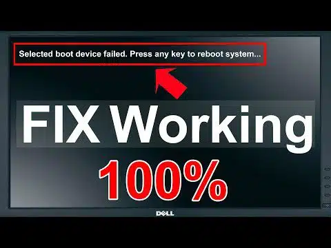 رفع ارور Boot device failed