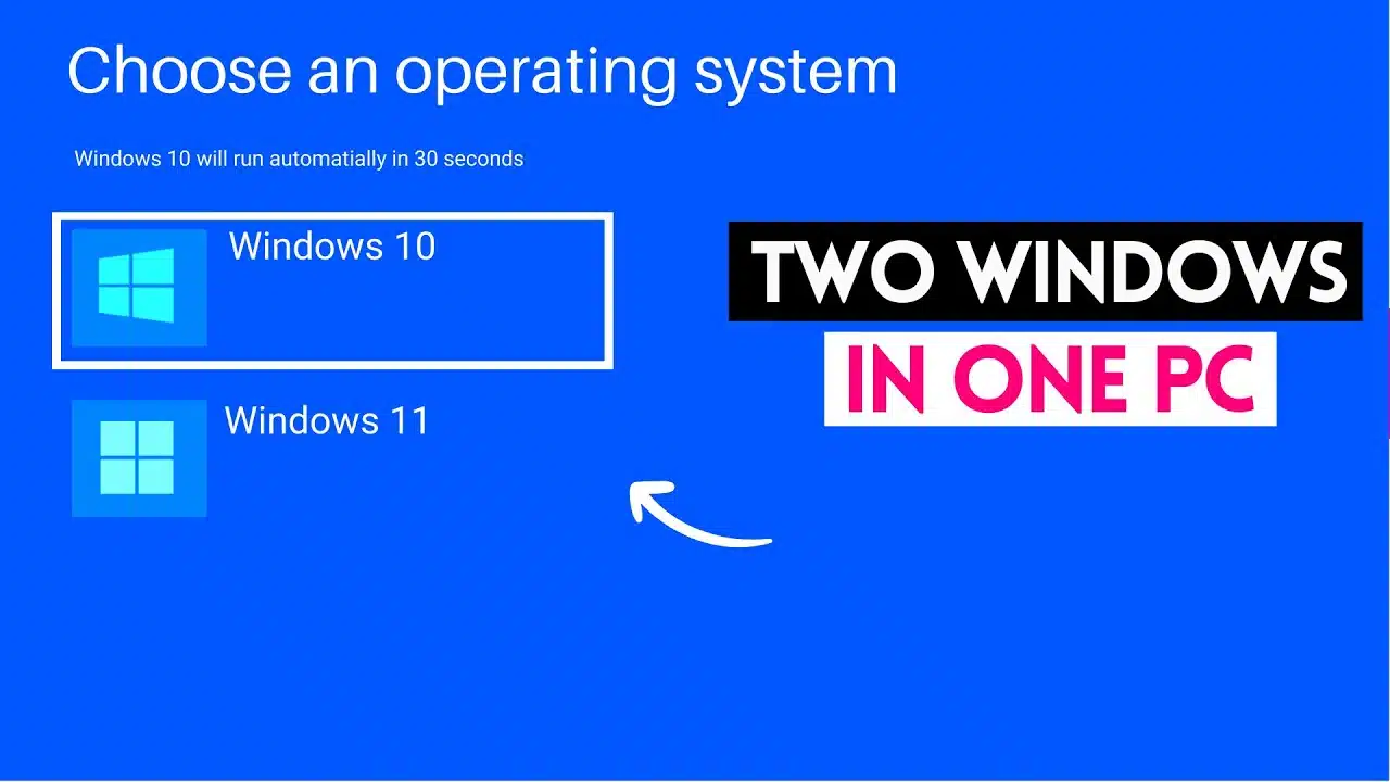 نصب 2 ویندوز همزمان