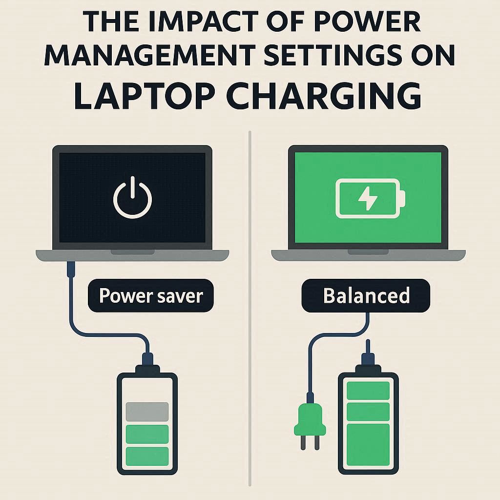 تأثیر تنظیمات مدیریت انرژی بر شارژ لپ‌تاپ