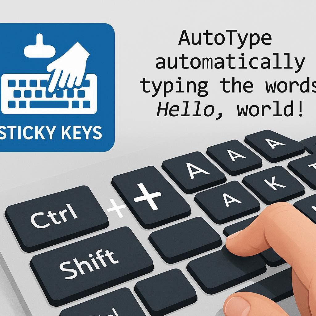 تأثیر کلیدهای میانبر و Sticky Keys