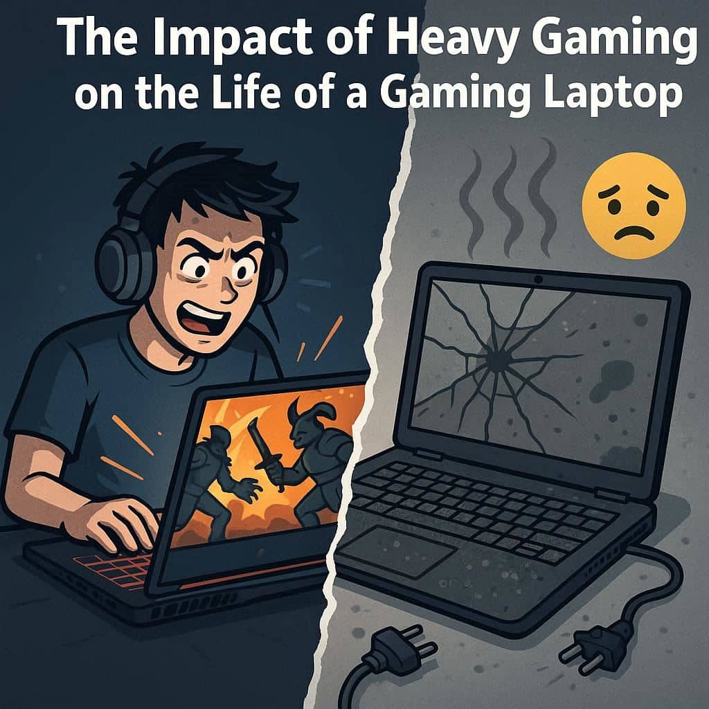 تاثیر بازی‌های سنگین بر عمر لپ تاپ گیمینگ