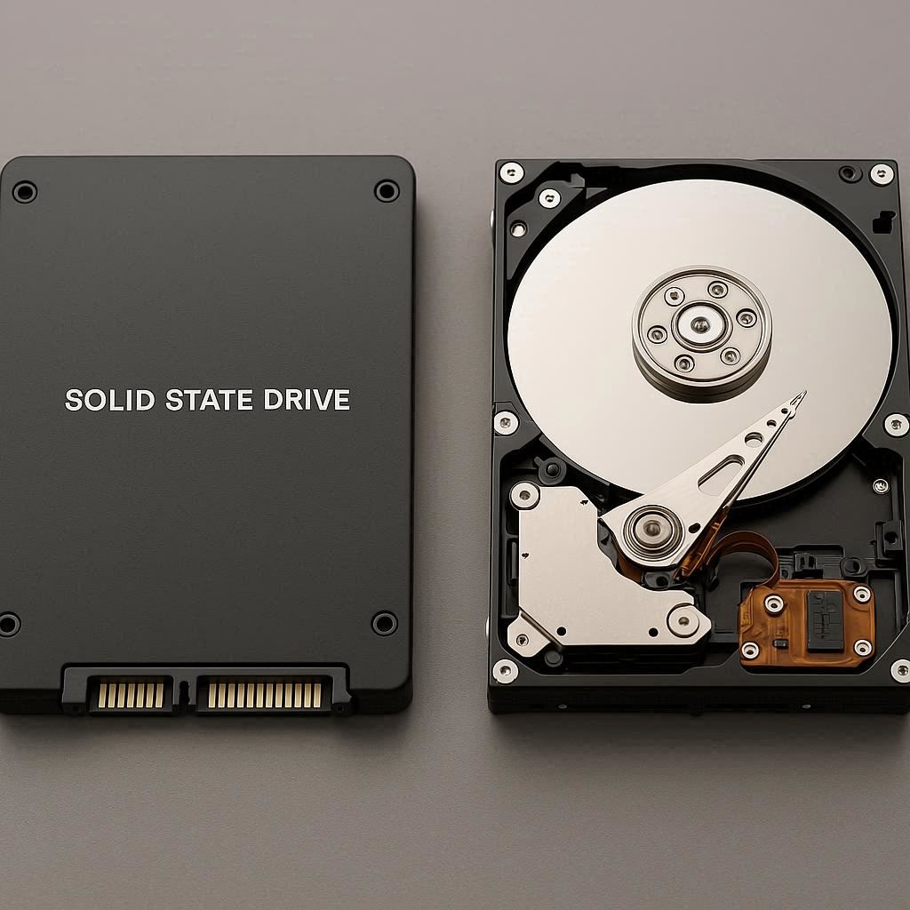 SSD یا HDD از روی ظاهر و سخت‌افزار