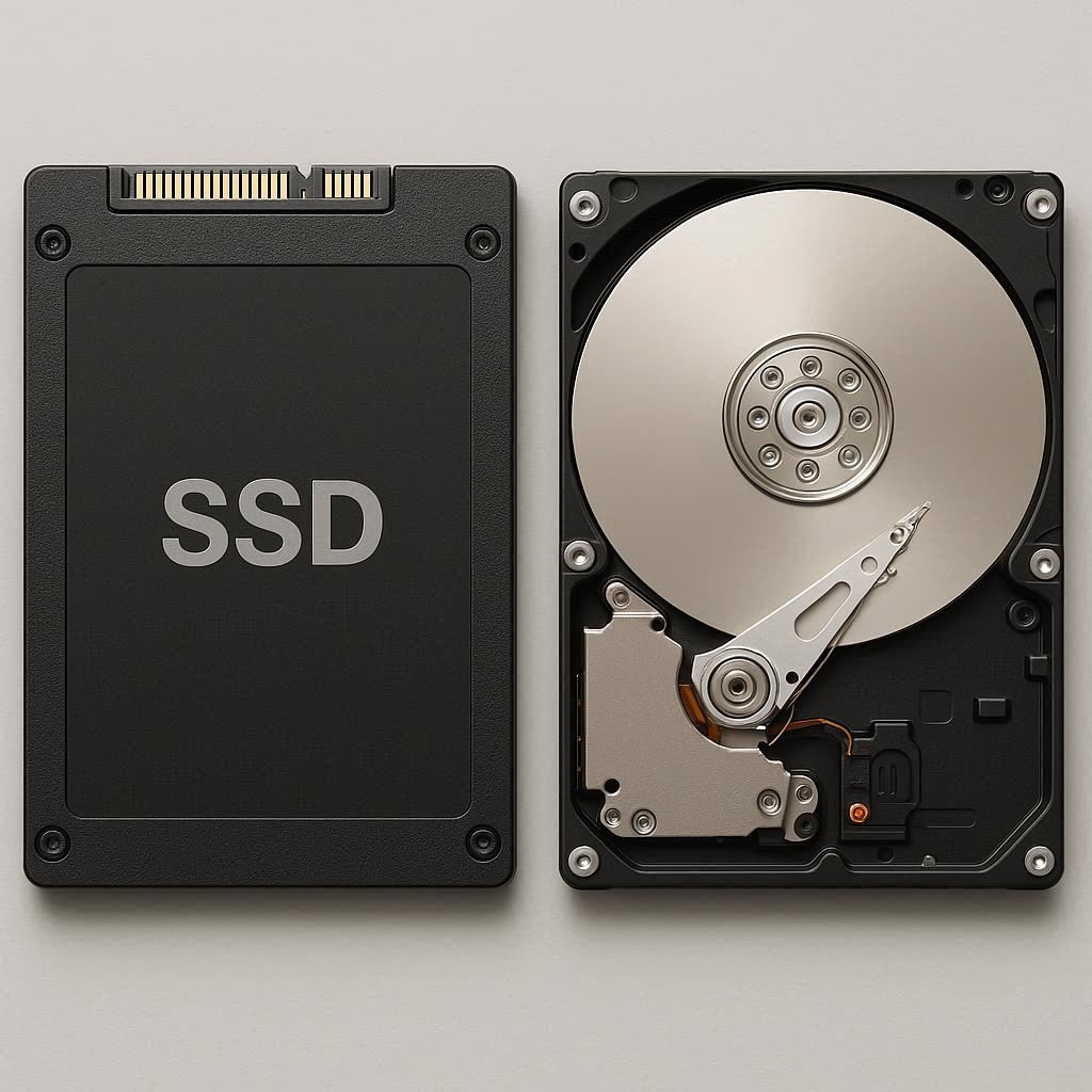 تشخیص SSD یا HDD از روی ظاهر و سخت‌افزار
