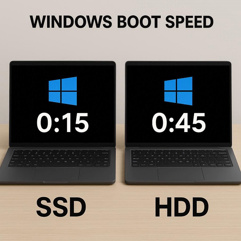 تشخیص SSD یا HDD با سرعت بوت ویندوز