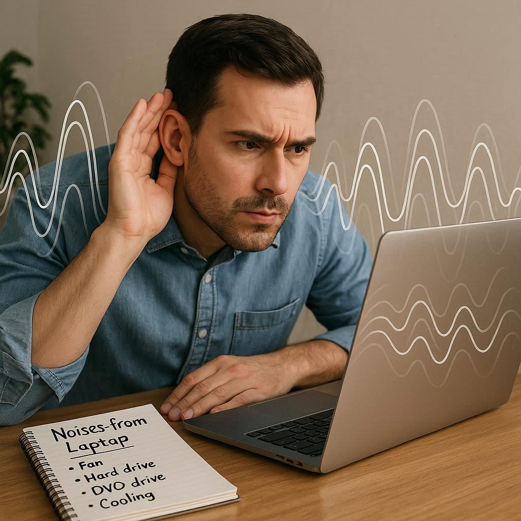 تفاوت صداهای لپ‌تاپ و تشخیص علت آنها