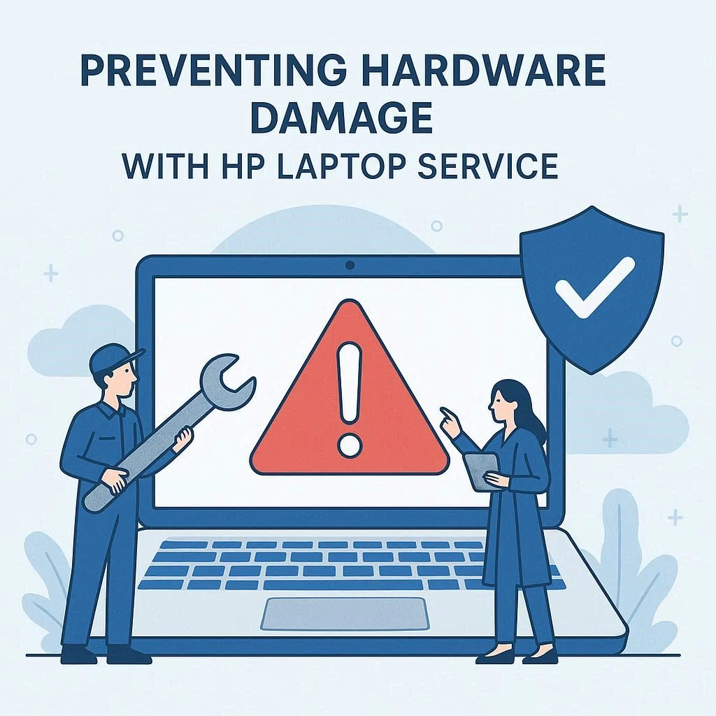 آسیب‌های سخت‌افزاری با سرویس لپ تاپ