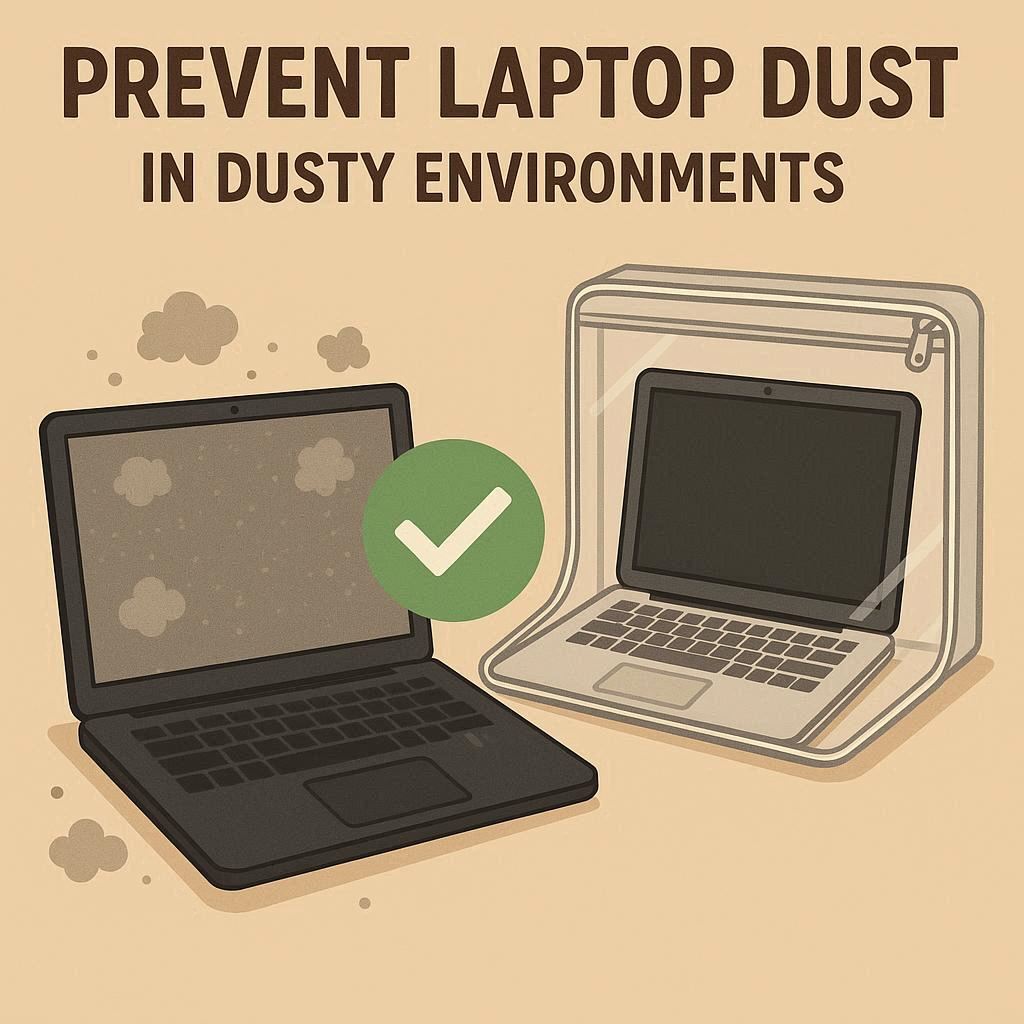 جلوگیری از گرد و غبار لپ‌تاپ در محیط‌های پرگرد و غبار