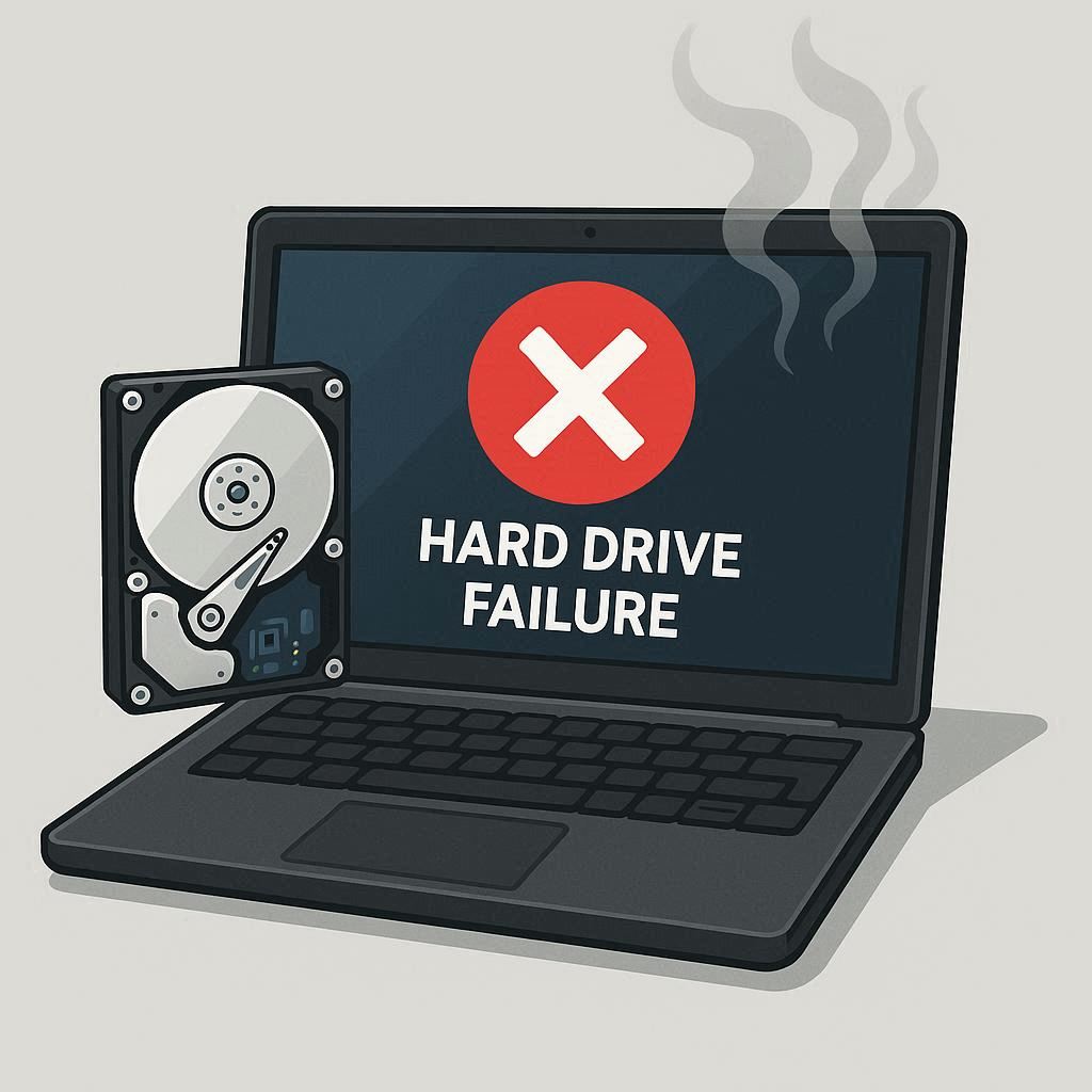 خرابی هارد یا SSD و خاموش شدن لپ‌تاپ