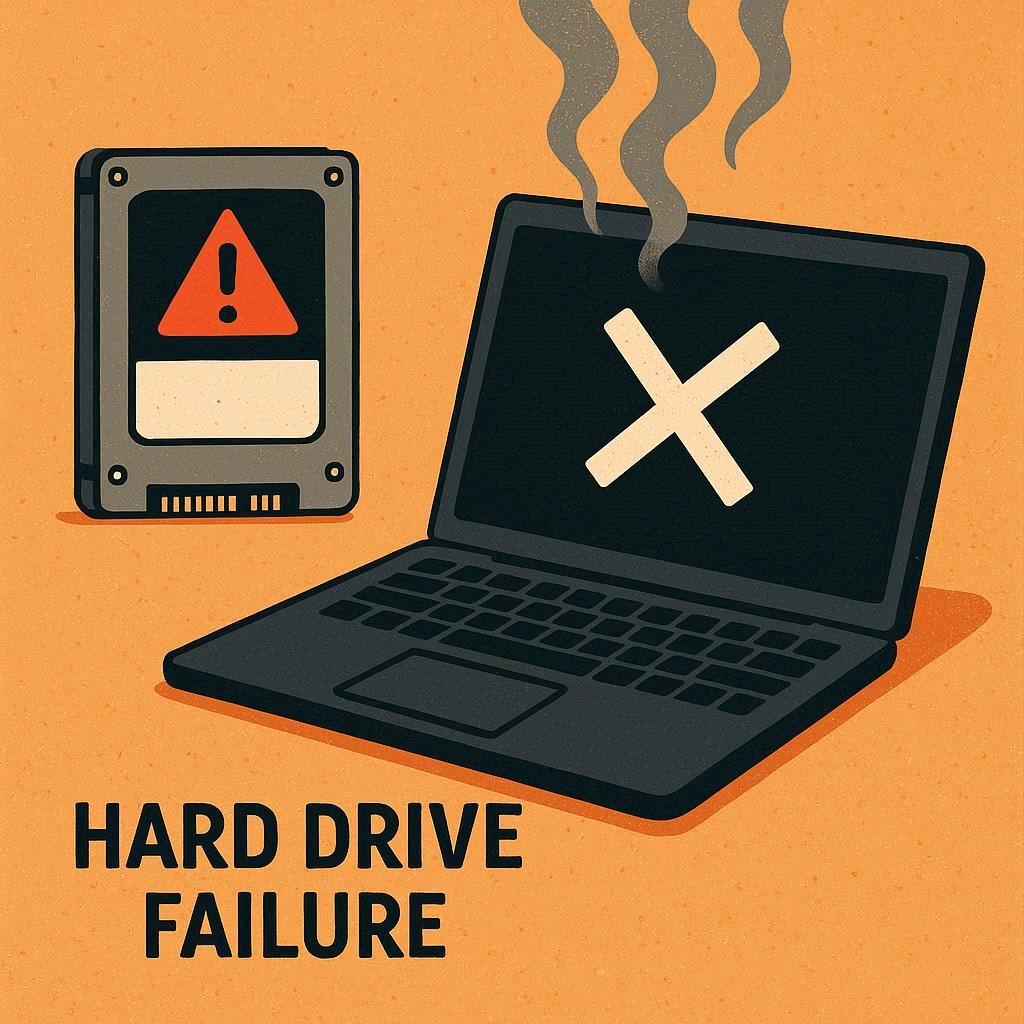 خرابی هارد یا SSD