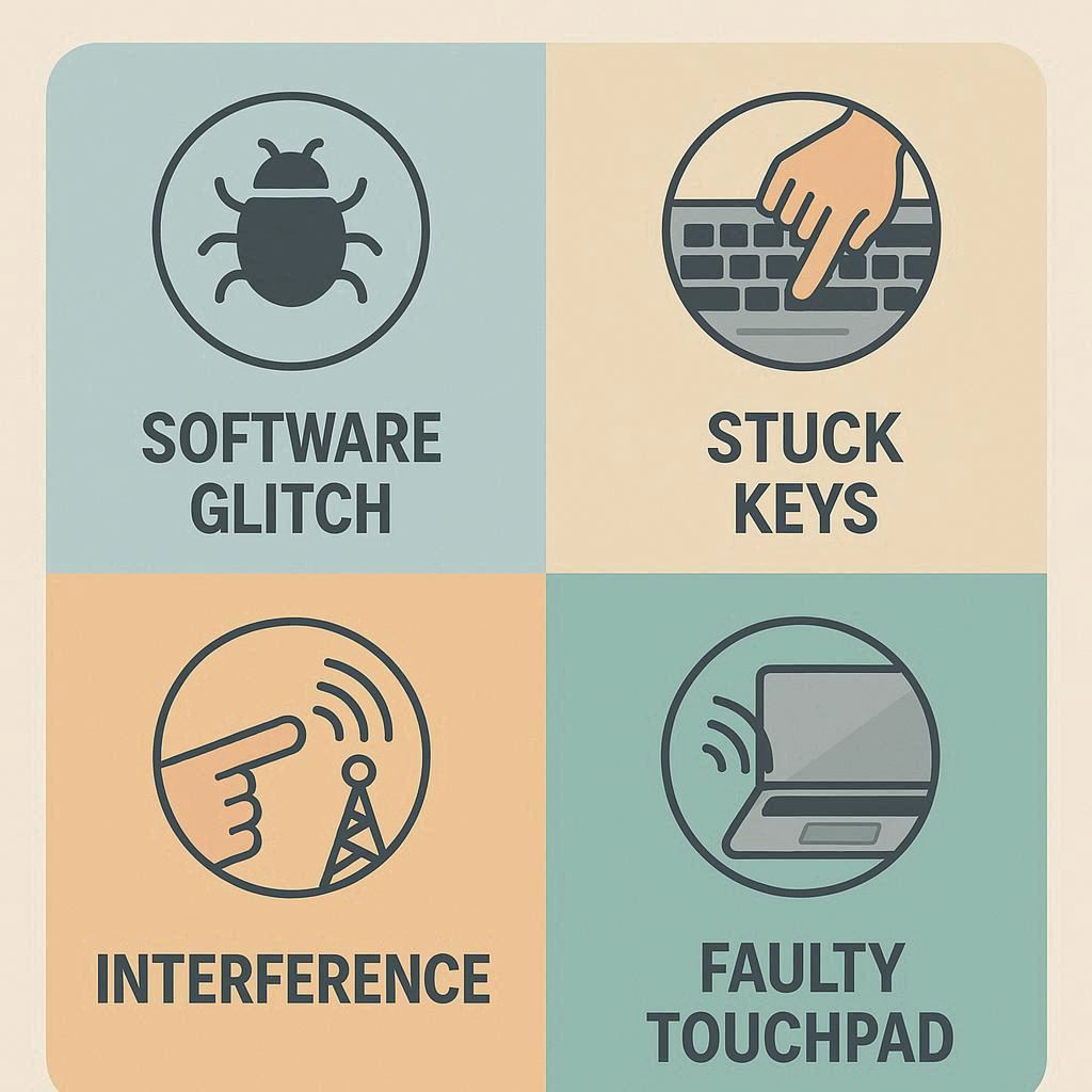 دلایل تایپ خودکار کیبورد