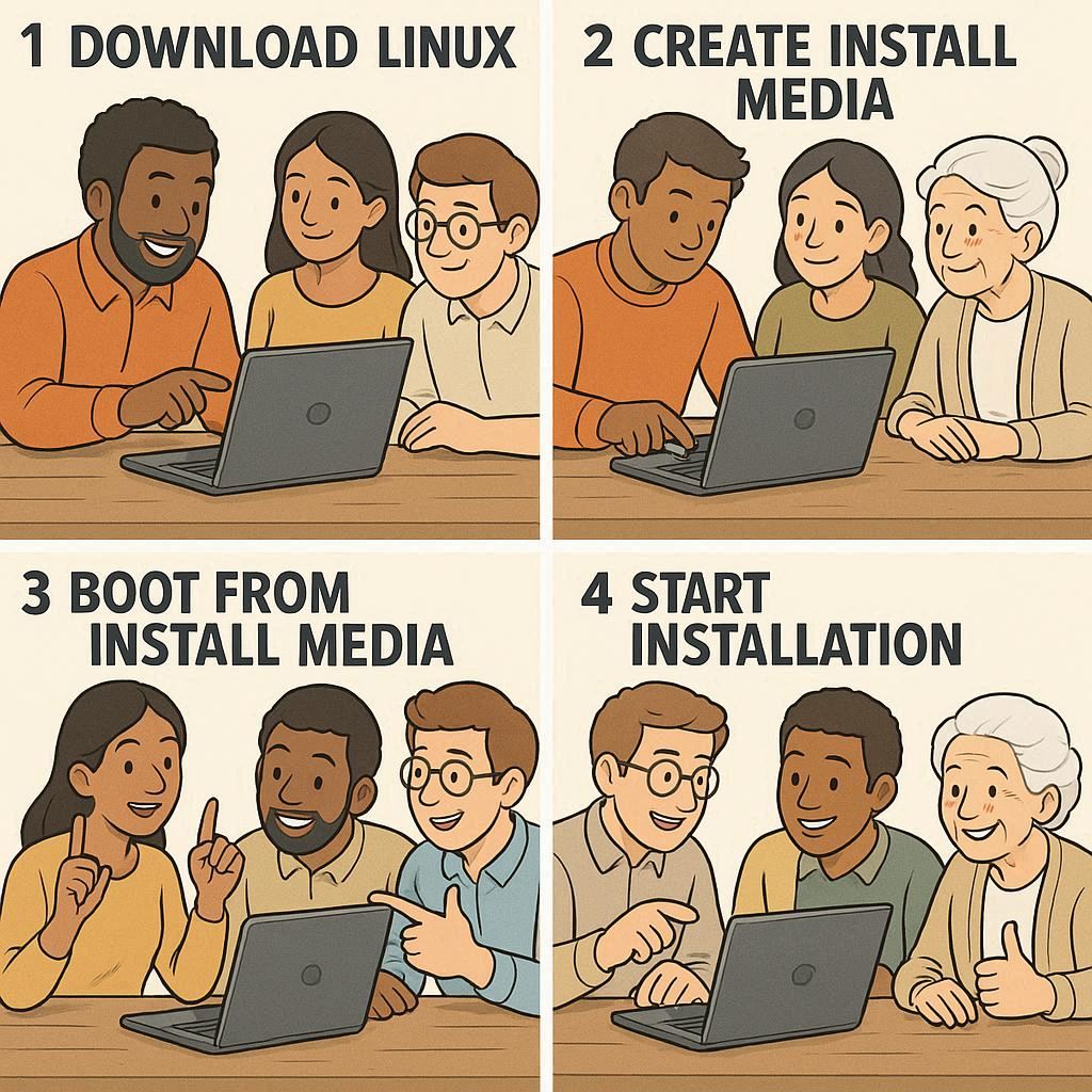 راهنمای نصب مرحله‌به‌مرحله