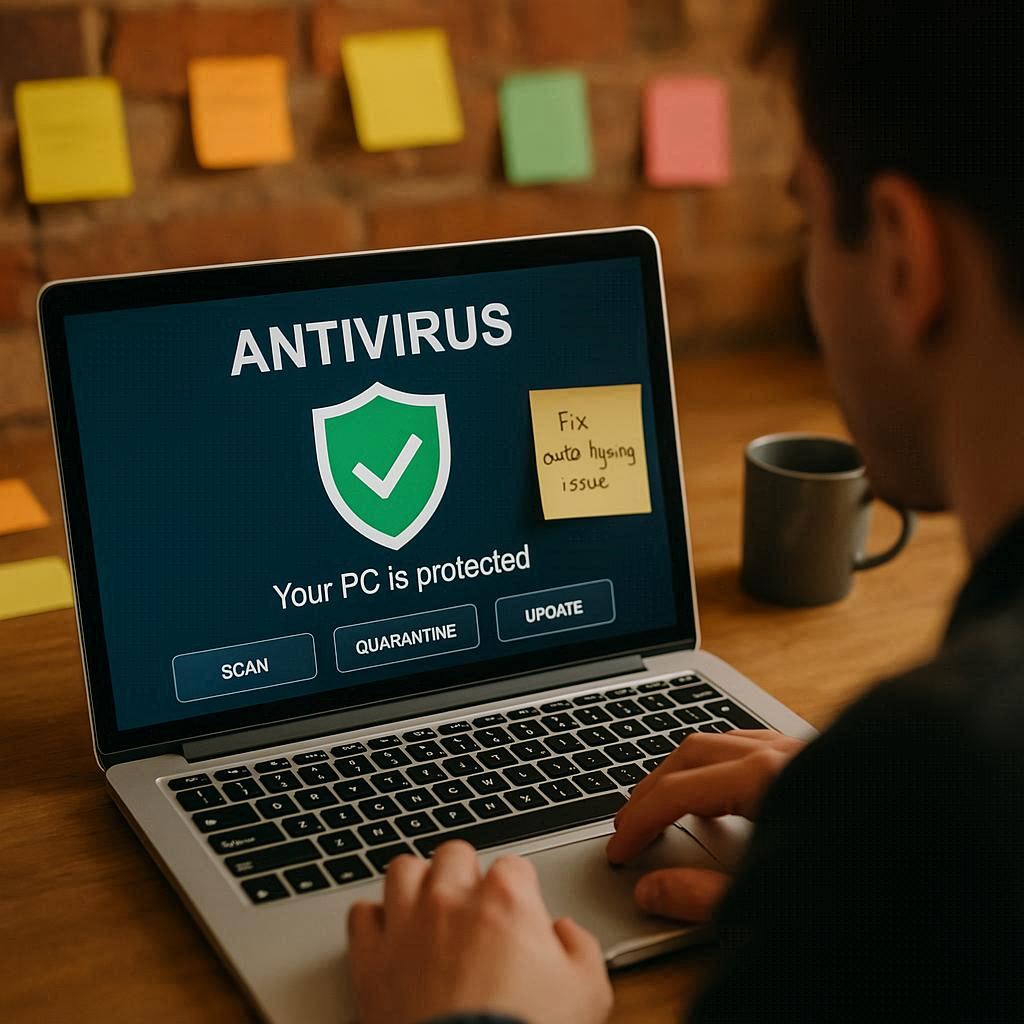 رفع تایپ خودکار با آنتی‌ویروس