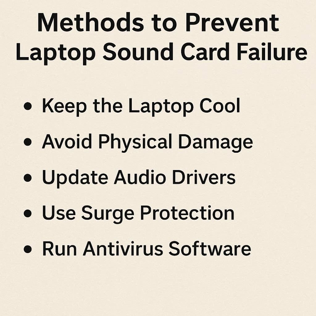 روش‌های پیشگیری از خرابی کارت صدا