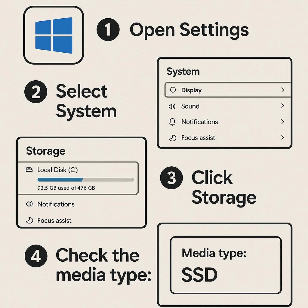 روش تشخیص SSD یا HDD در ویندوز 10 و 11