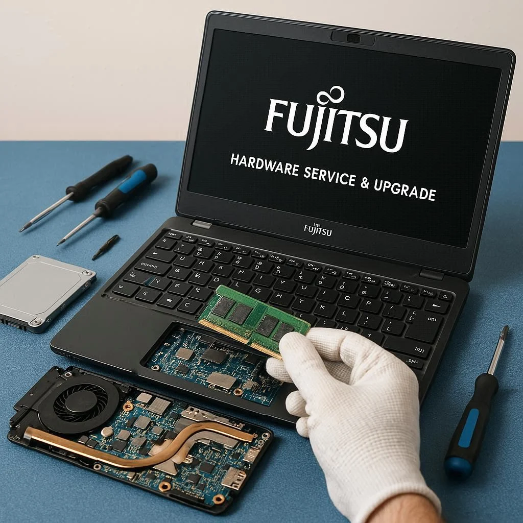 سرویس سخت‌افزاری و ارتقاء لپ‌تاپ فوجیتسو