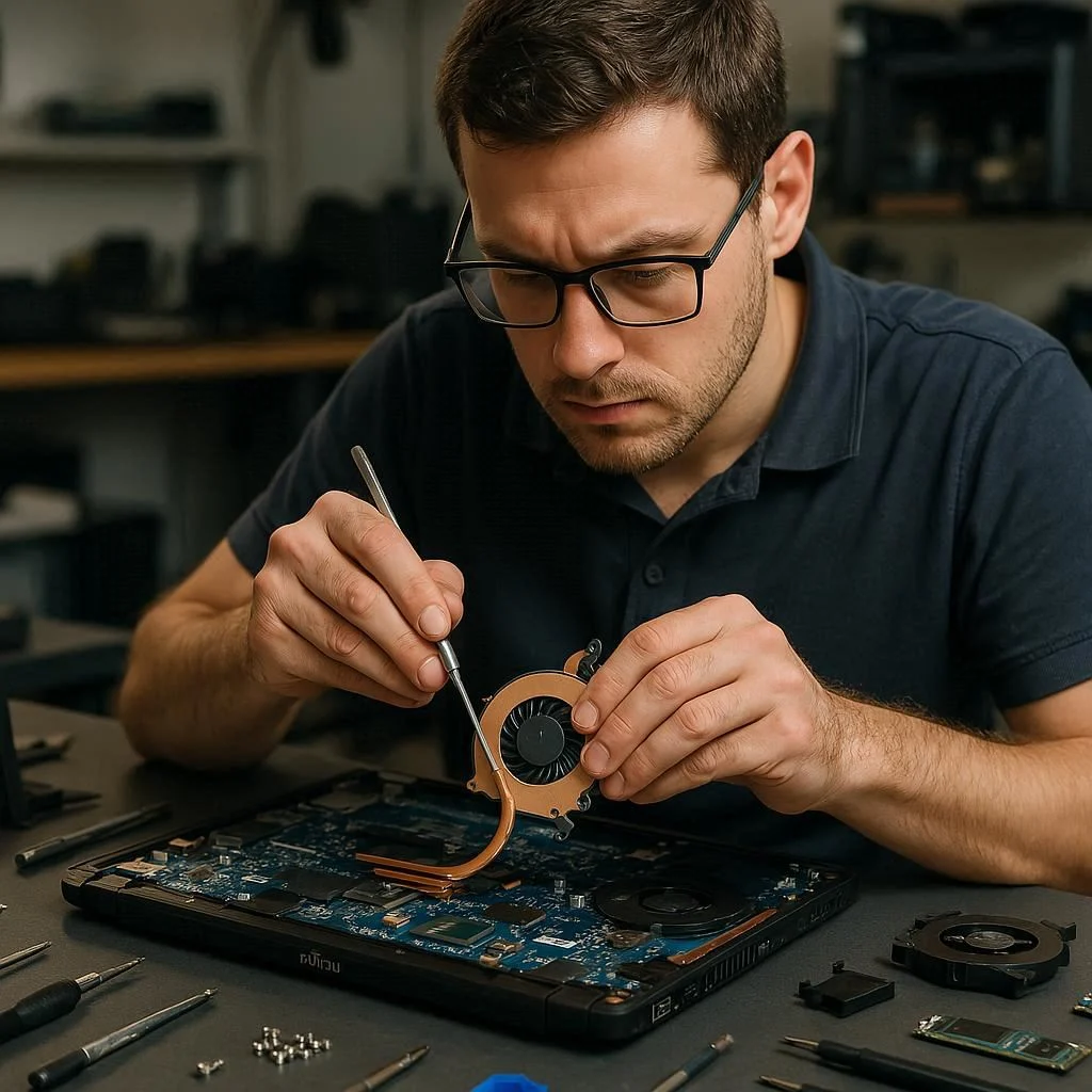 سرویس سیستم خنک‌کننده لپ‌تاپ فوجیتسو