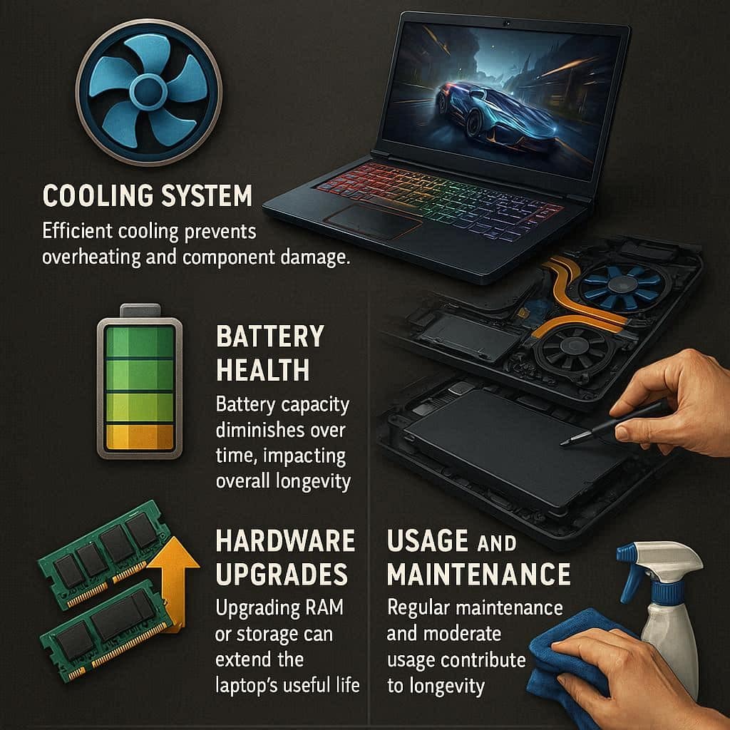 عوامل تاثیرگذار بر عمر لپ تاپ گیمینگ