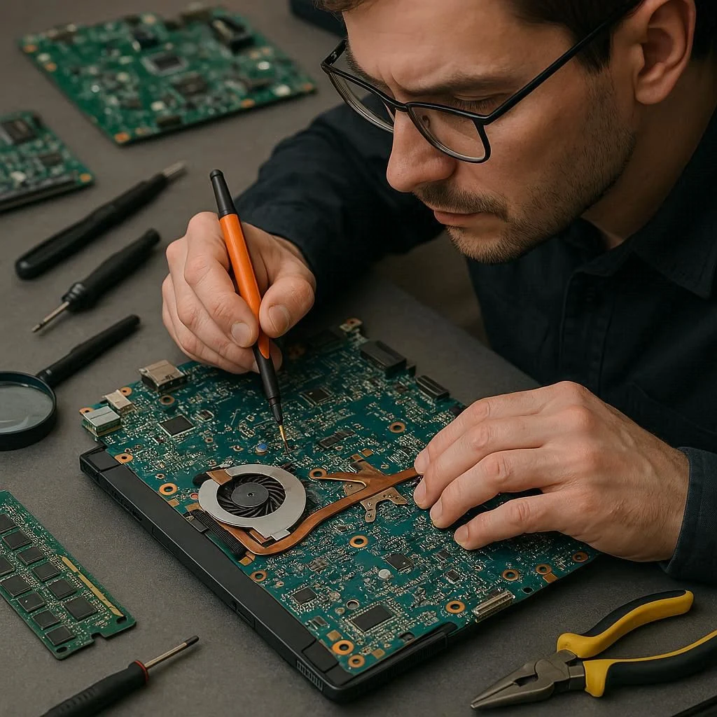 عیب‌یابی مادربرد لپ‌تاپ