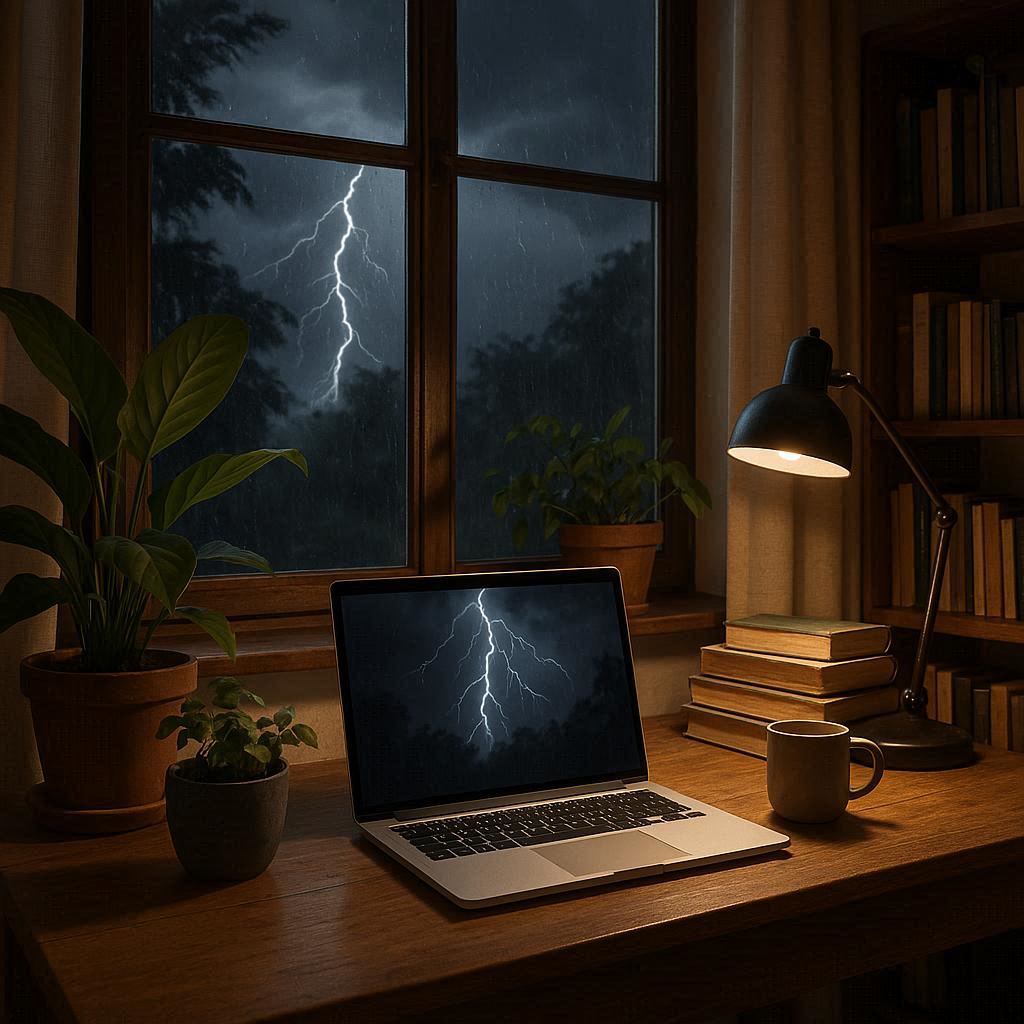 محافظت از لپ‌تاپ در زمان رعد و برق