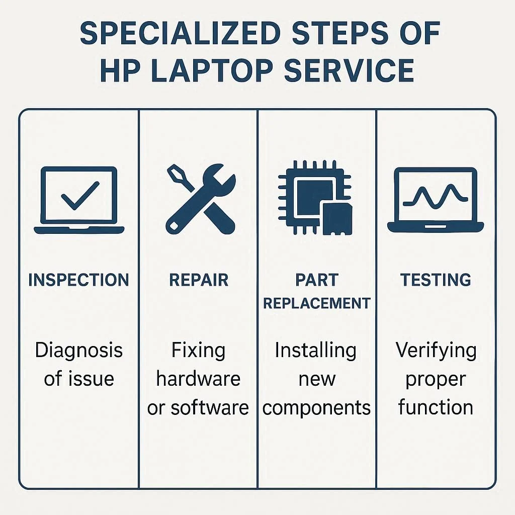 مراحل تخصصی سرویس لپ تاپ