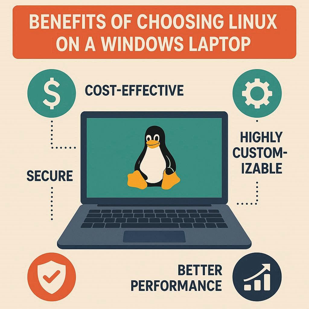 مزایای انتخاب لینوکس روی لپ‌تاپ ویندوزی