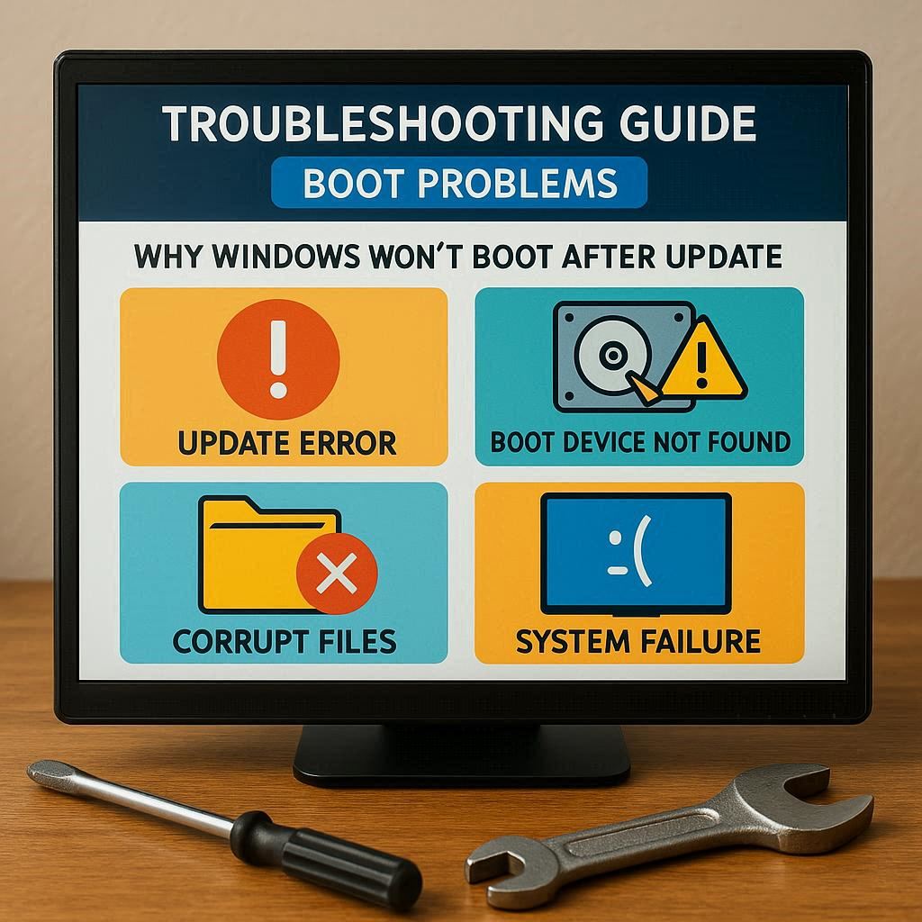 مشکلات بوت و دلایل بالا نیامدن ویندوز بعد از آپدیت
