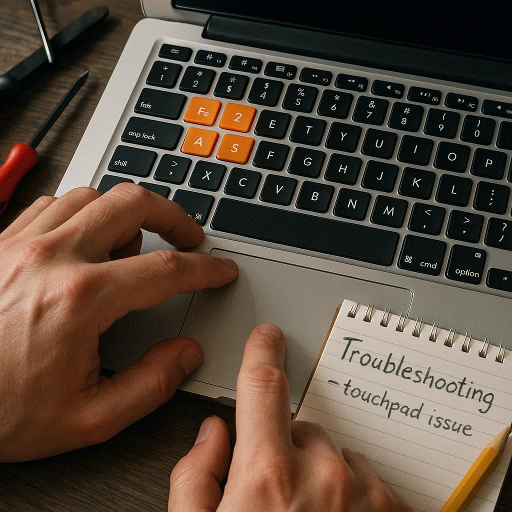 مشکل درایور کیبورد و تاچ‌پد لپ‌تاپ