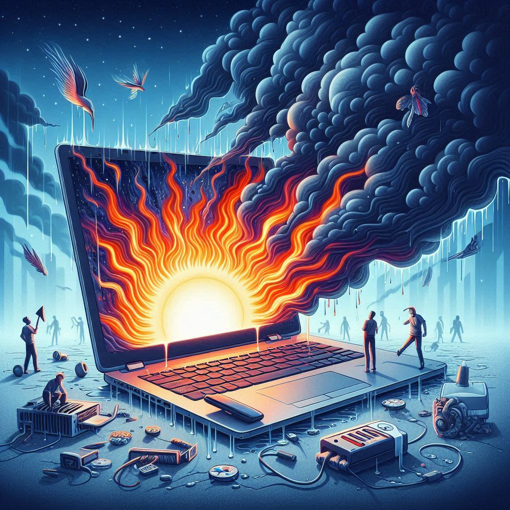 نقش گرمای بیش از حد در علت restart شدن ناگهانی لپ‌تاپ