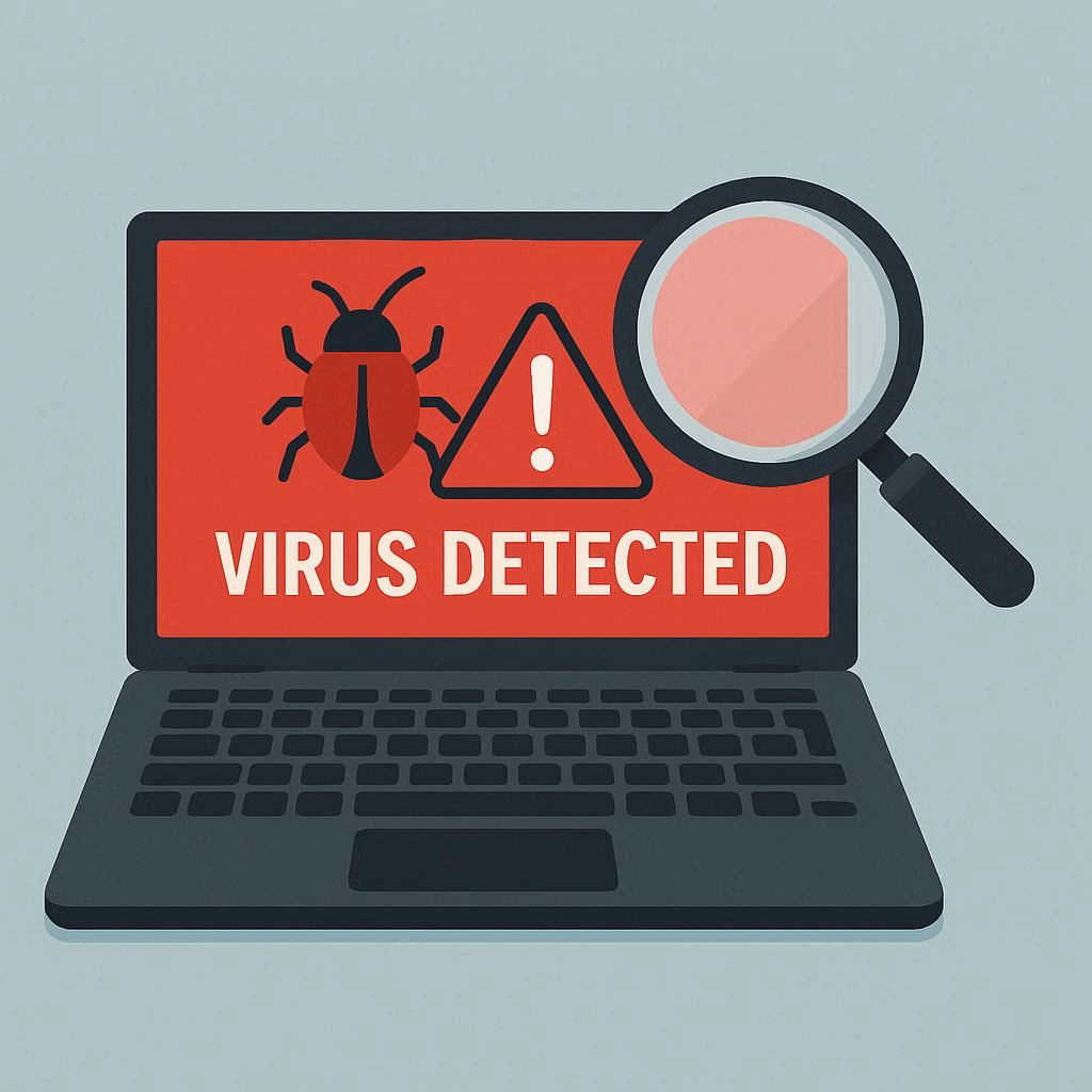 نوع ویروس لپ‌تاپ و روش تشخیص