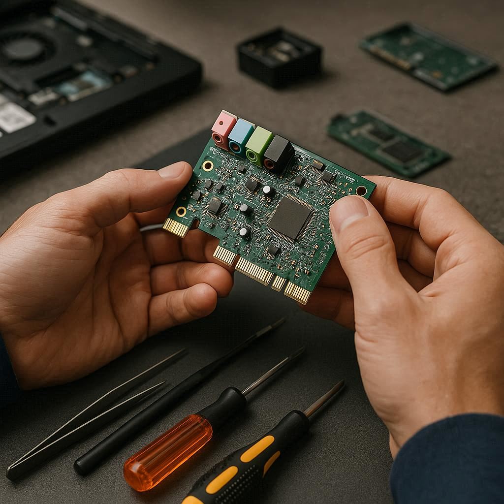 نکات مهم پس از تعمیر کارت صدا