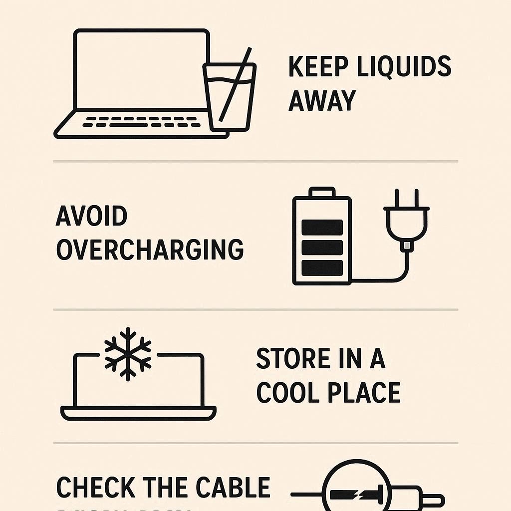 نکات نگهداری برای جلوگیری از مشکل شارژ لپ‌تاپ