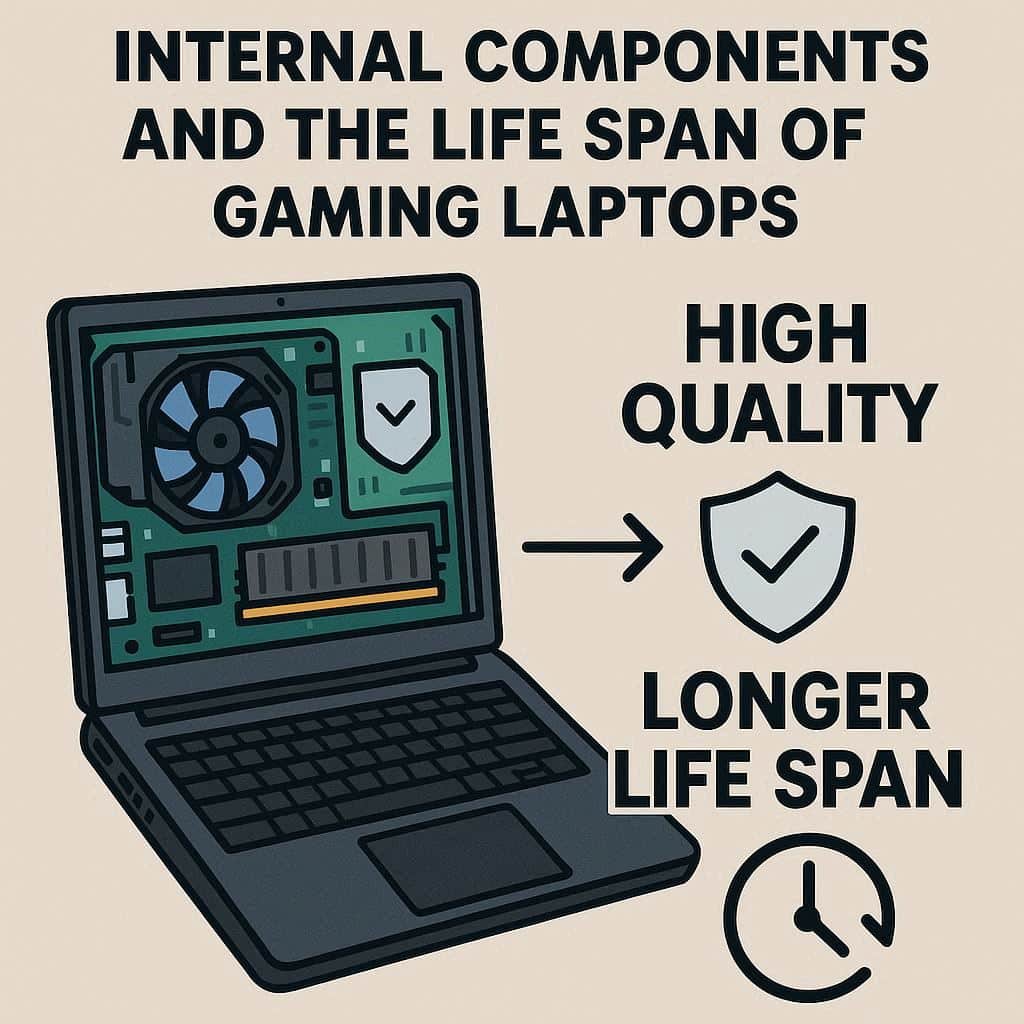 کیفیت قطعات داخلی و طول عمر لپ تاپ گیمینگ