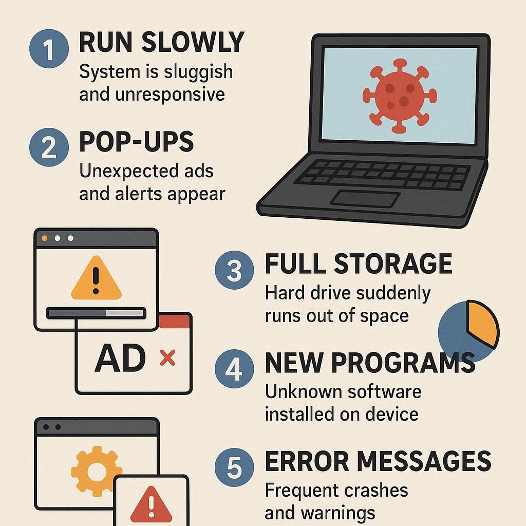۵ تست ساده برای ویروس لپ‌تاپ