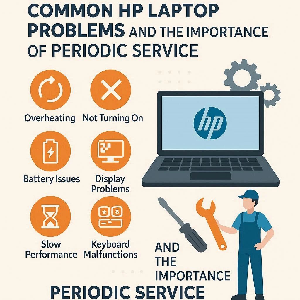 مشکلات لپ تاپ اچ پی و اهمیت سرویس