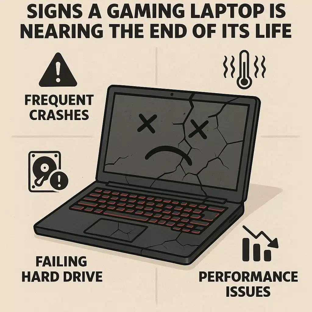 نشانه‌های نزدیک شدن لپ تاپ گیمینگ به پایان عمر