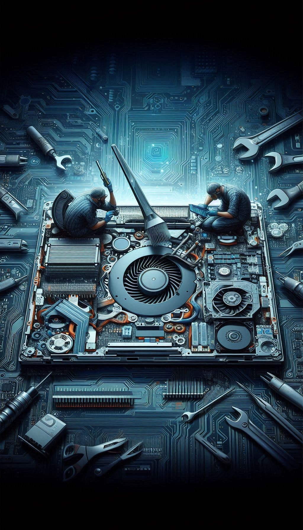 قش تعمیرات تخصصی در حفظ سیستم خنک‌کننده لپ‌تاپ دل XPS