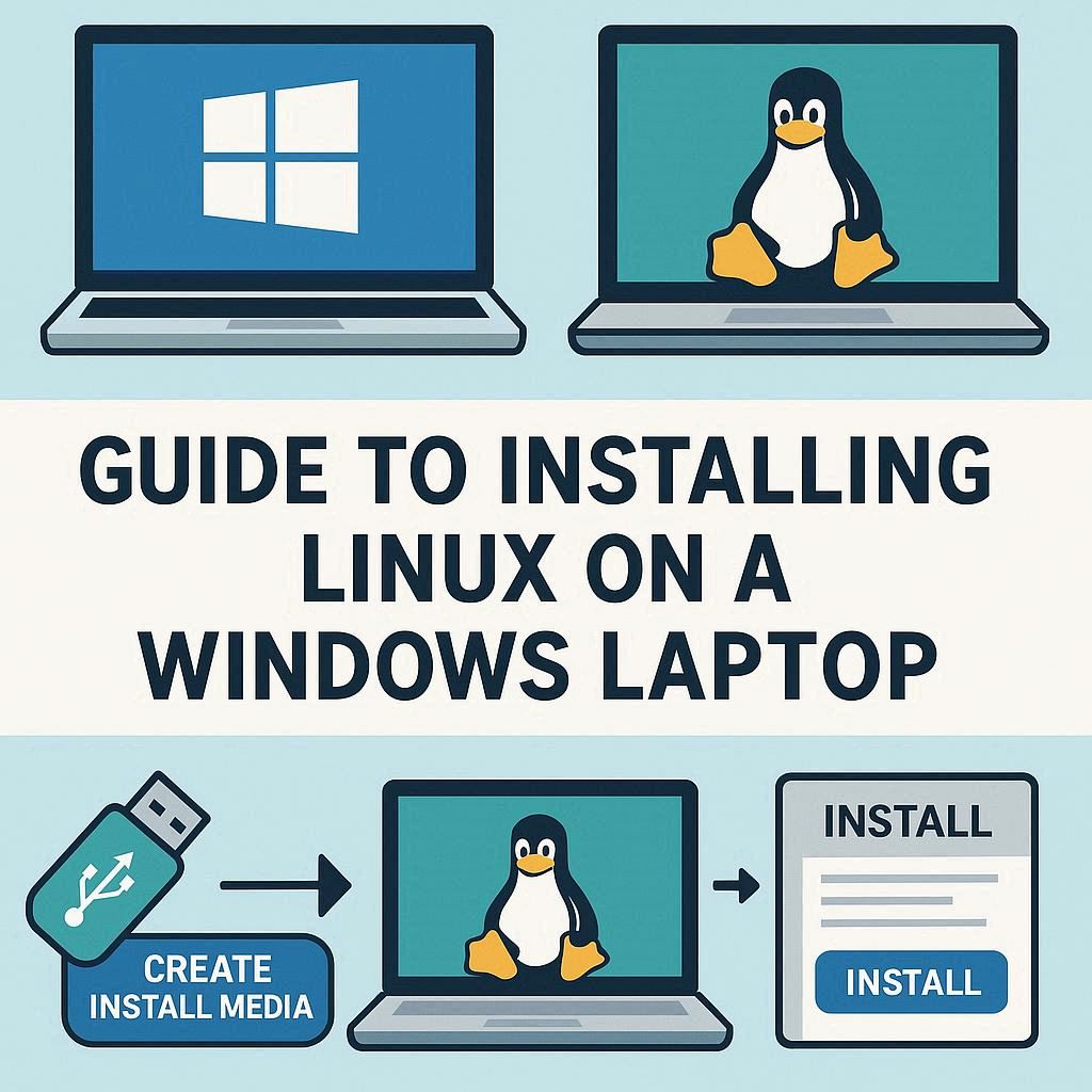 راهنمای نصب لینوکس روی لپ‌تاپ ویندوزی