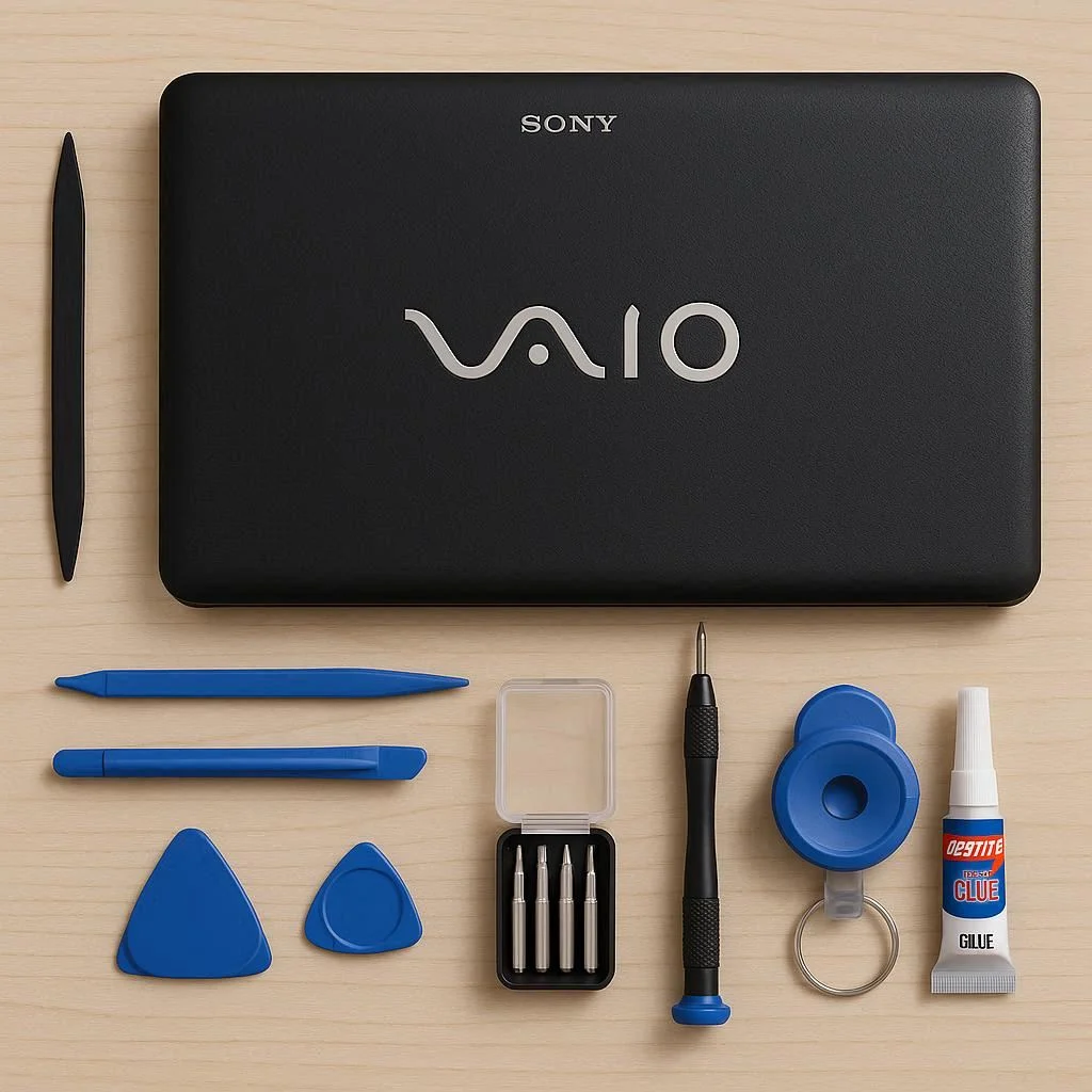 ابزارهای ضروری برای تعمیر قاب لپ تاپ سونی