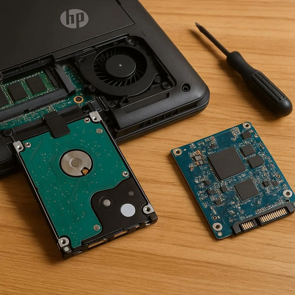 ارتقا هارد لپ تاپ اچ پی